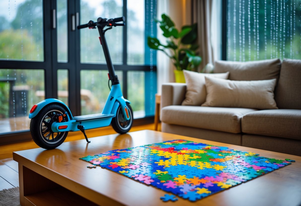 Sjove aktiviteter til regnvejrsdage fra el løbehjul til puslespil med mange brikker